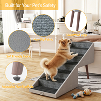 Hanyee 2026 Nouvelle Rampe Pliable Grande pour Chien, Escabeau à 6 Marches pour Lit Haut et Canapé, Rampe pour Animaux de Compagnie, Tabouret-Chaise