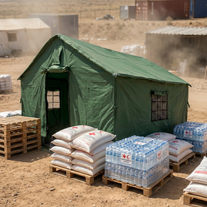 Tente de secours en cas de catastrophe, fabrication directe d'usine, structure en acier robuste, imperméable, abri d'urgence pour l'Afrique et le Moyen-Orient - Product Image 6