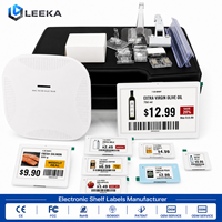 LEEKA Fabricante de Etiquetas Electrónicas para Estantes (ESL), Etiqueta de Precio Electrónica, Material ABS, Kit de Demostración ESL de 2.4GHz para Supermercado