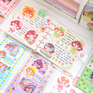 مجموعة ملصقات مزخرفة برسومات كرتونية مجموعة ملصقات ودفاتر مذهبة لطيفة مجموعة هدايا الدفاتر DIY ملصقات الفتيات - Product Image 3