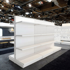 Estantería de <span class=keywords><strong>supermercado</strong></span> de doble cara de uso ligero, fabricada en material metálico, estantería comercial. - Product Image 3