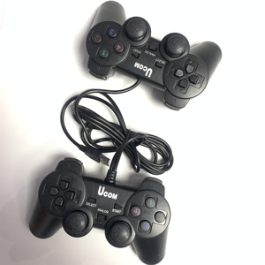 เครื่องควบคุมเกมแบบมีสาย USB ยูเอสบีขายดีจอยสติ๊กและตัวควบคุมเกมแบบสั่นสะเทือนคู่สำหรับเล่น - Product Image 6