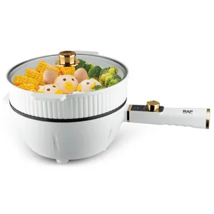 Raf Brand Hot Pot Electric Multifunctional Portable Cooker Pot With Handle For Steak Egg Pasta Adjustable Temperature