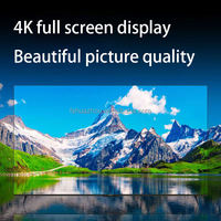 Téléviseur intelligent QLED 4K 50 pouces pour hôtel, UHD WiFi Android, avec taux de rafraîchissement de 144 Hz, haut-parleurs intégrés, rétroéclairage LED, option de montage mural