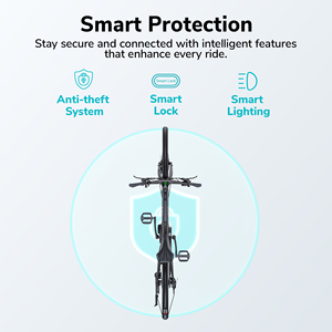 Marco de carbono certificado CE Ebike Engwe N1 Pro 700c Neumáticos para uso urbano 1,5 horas de carga rápida 100KM de largo alcance Bicicleta Eléctrica - Product Image 5
