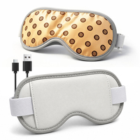 Masque oculaire chauffant électrique en soie USB filaire à infrarouge lointain pour la relaxation des yeux fatigués en voyage