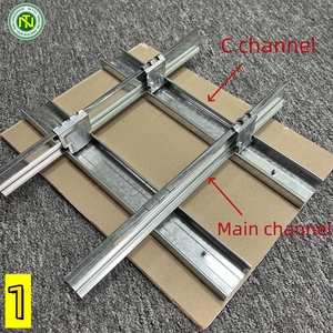 Trung Quốc Nhà sản xuất thạch cao tấm Trần phụ kiện thép mạ kẽm vách thạch cao hồ sơ tường góc <span class=keywords><strong>furring</strong></span> kênh Trần - Product Image 2
