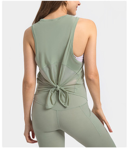 Séchage rapide 22 multi-couleurs ODM sans manches lâche Yoga Gym débardeur Blouse respirant entraînement Fitness vêtements de sport vêtements pour femmes - Product Image 5