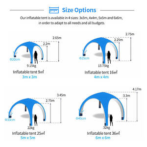 Sıcak satış etkinlikleri sergi spor açık hava Marquee reklam promosyon kubbe için hava mühürlü çadır - Product Image 5