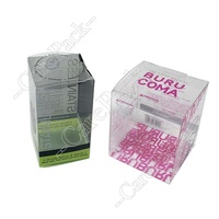 Boîte d'emballage de cadeau en PVC pour cils, impression personnalisée, pliable, Transparent, PET, Standard, cosmétique, bigoudi