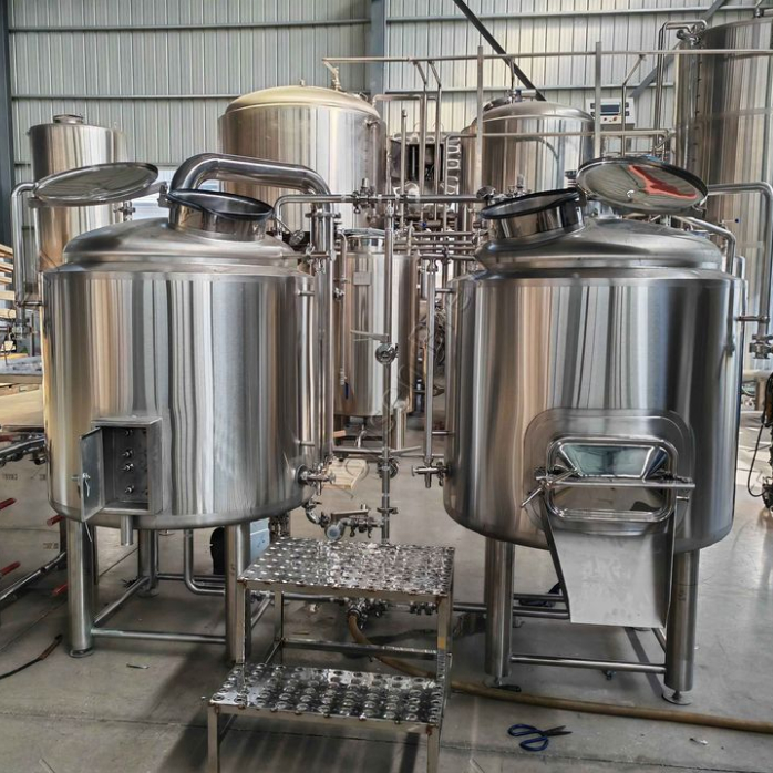 Sistema de elaboración de cerveza, equipo de microcervecería comercial, 500l, 1000l, 1500l, 2000l