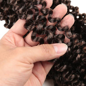 Onda d'acqua sintetica lunga 18-24 pollici che intreccia le extension per capelli bohémien Crochet riccio passione Twist uncinetto capelli tinti ricci - Product Image 2