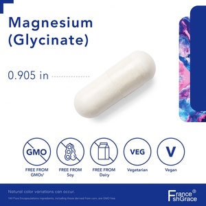 Suplemento de Glicinato de Magnesio para Adultos, Apoyo para el Alivio del Estrés, el Sueño y la Salud del Corazón, Cápsulas de Magnesio - Product Image 6