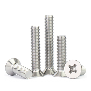 Viti per <span class=keywords><strong>Legno</strong></span> Personalizzate in Acciaio Inox 304, <span class=keywords><strong>Testa</strong></span> Piatta con Incavo a Croce, Metriche ISO - Product Image 5