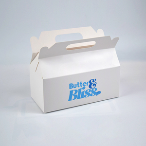 Cajas de Embalaje de Alimentos Portátiles Personalizadas con Asa, Carpetas de Papel de Arte con Relieve para Pollo Frito, Panadería, Pasteles y Donas - Product Image 4