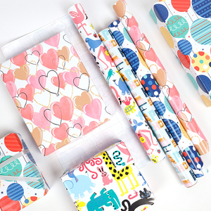 High Quality Coated Disposable 80g Colorful Birthday Gift Wrapping Tissue Paper Silicone Fun Designs for Memorable Celebrations