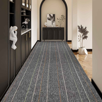Rouleau de moquette PP moderne à lignes simples, facile à découper, polyvalent, à rayures, pour revêtement de sol mural en PP pour la maison, le salon et le bureau