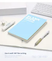 Carnet B5 A5 Épais pour Bureau, Couverture Rigide Simple, Lignes Horizontales, Bloc-Notes Vierge pour Étudiant, Cadeau, 128 Feuilles, École