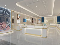 Limitée dans le temps spécial personnalisable luxe parfum cosmétiques verre mur bijoux vitrine lumière LED étanche centre commercial