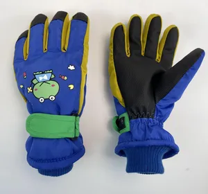 Kış su geçirmez rüzgar geçirmez çocuklar kayak eldiven eldivenler sıcak beş parmak eldiven kar eldiven çocuklar için