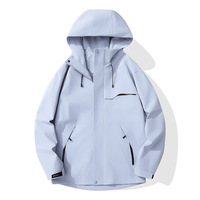 Veste bomber d'hiver imperméable légère pour homme/femme, taille plus, fermeture éclair, polyester