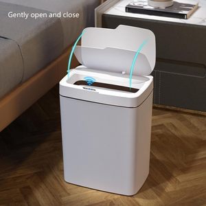 Intelligent Automatic Induction Trash Can with Lid Multi-Zone Classification <b>Square</b> Bucket Design for Home Kitchen Bathroom Use - Product Image 2