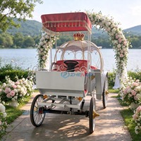 Charrette électrique Citrouille de Cendrillon pour Mariage, Transport de Princesse, Couleur Personnalisée, Design Confortable et de Haute Qualité