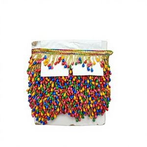 Accesorios de Novia con Bordado Floral Colorido y Elegante, Material JARI Ecológico, Encaje de Miel con Detalles Intrincados y Patrón 3D - Product Image 1