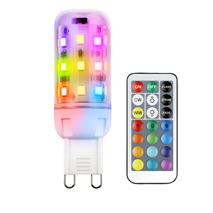 Nouvelle ampoule Led RGB <span class=keywords><strong>G9</strong></span> 14 couleurs Dimmable 2.5W 110V 230V <span class=keywords><strong>G9</strong></span> avec ampoule télécommandée - Product Image 1