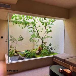 Yapay at sarhoş ahşap, yeşil bitkiler, peyzaj tasarımı, bitki dekorasyon, salonda kapalı manzara kombinasyonu - Product Image 5