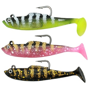 เหยื่อตกปลา PVC นิ่ม หัวจิ๊ก หางแบบใบพัด เหยื่อปลอมเหมือนจริง สำหรับตกปลาในน้ำจืด ปลาบาส ปลาเทราต์ ปลากะพง ปลาแซลมอน ใช้ได้ทั้งในแม่น้ำและทะเล - Product Image 1