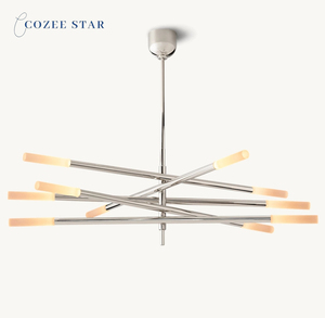 Cozee Star Lustre LED Moderne avec Branche d'Arbre Verre <span class=keywords><strong>Rousseau</strong></span> Tige Gravée E26 Base D'ampoule pour Chambre Salle À Manger Lampes Suspendues - Product Image 3