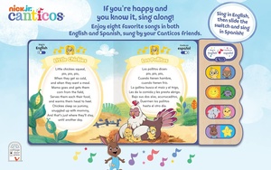 Canticos Happy 8 Chansons bilingues Livre sonore de haute qualité <span class=keywords><strong>pour</strong></span> les enfants apprenant l'<span class=keywords><strong>anglais</strong></span> et le espagnol - Product Image 5