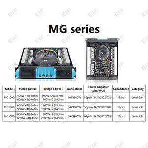 Four Channel Power Amplifier 3200W Stereo Output XLR Connection Metal Body Shelf Mount for Surround Sound Systems - Product Image 2