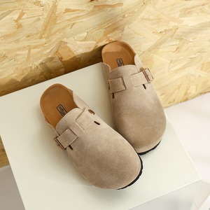 Nuevos Zuecos Unisex Tipo Mules de Corcho Sandalias de Punta Cerrada Pantuflas Birken Antideslizantes Planas de Goma EVA PU para Invierno Verano Primavera Otoño - Product Image 3