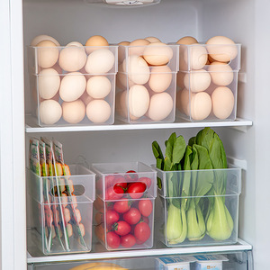 Boîte de rangement transparente pour réfrigérateur Kashiwamonoya, qualité alimentaire, pour légumes, fruits, œufs, organiseur de tiroir, ensemble de séparateurs - Product Image 5