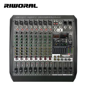 PMX8 professional Double DSP effector 8 Channels Audio mixer +48v Phantom Power Usb Reverb Mixing Console for stage