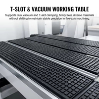 Machine CNC haut de gamme à 5 axes pour la sculpture 3D sur bois et aliments, avec table mobile pour la production de sculptures 3D