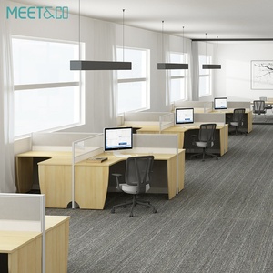 Cubículos Modulares para 4 Personas, Muebles de Oficina Modernos, Estaciones de Trabajo, Mesas - Product Image 3