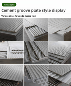 Panneau en Fibro-<span class=keywords><strong>ciment</strong></span> Décoratif Moderne, Ignifuge et Imperméable, <span class=keywords><strong>pour</strong></span> Revêtement Mural <span class=keywords><strong>Extérieur</strong></span> et Revêtement <span class=keywords><strong>de</strong></span> <span class=keywords><strong>Sol</strong></span> Intérieur/<span class=keywords><strong>Extérieur</strong></span> - Product Image 3