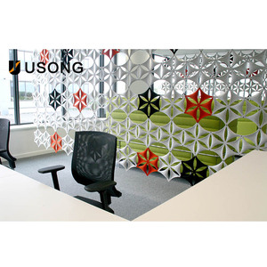 3D mô hình thiết kế sợi Polyester cảm thấy cách âm Màn hình Bảng điều khiển âm thanh văn phòng mới hấp thụ âm thanh phân vùng baffle màn hình - Product Image 5