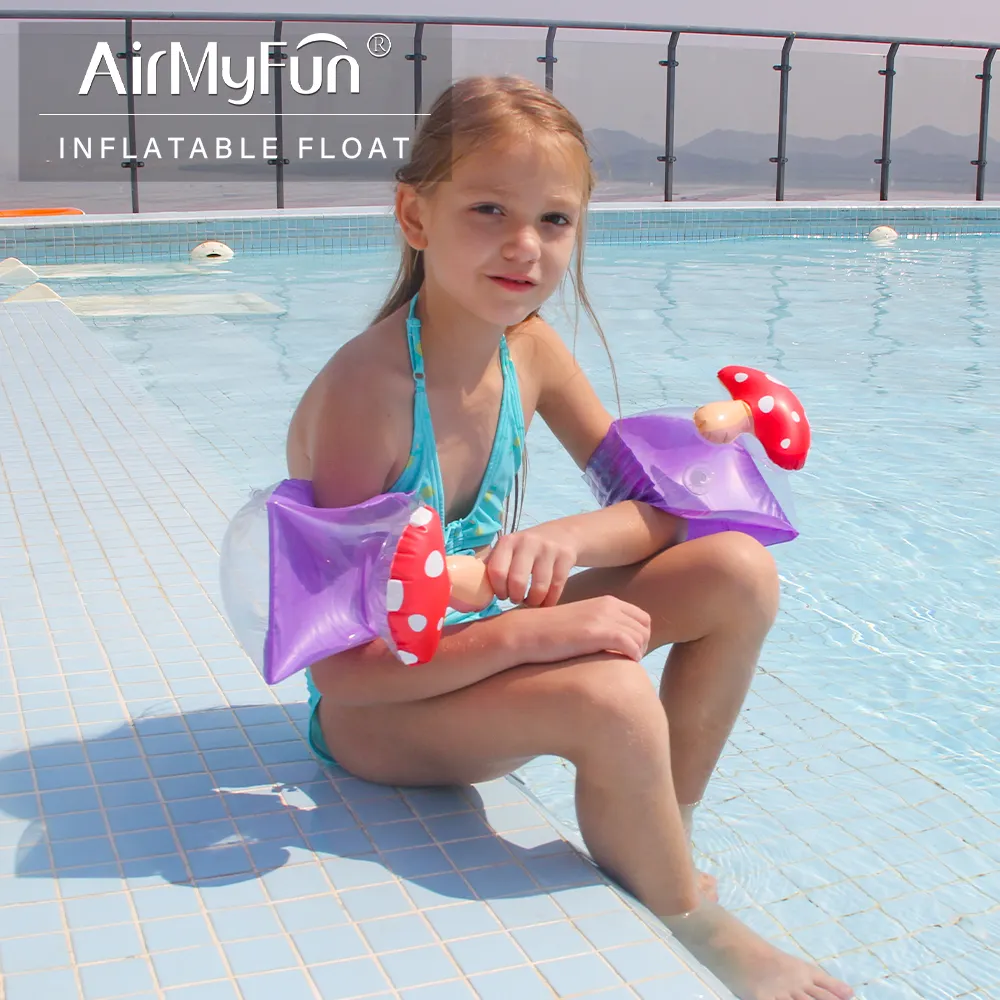 Airmyfun-flotador <span class=keywords><strong>de</strong></span> brazo inflable para niños, seta <span class=keywords><strong>de</strong></span> alta calidad para piscina
