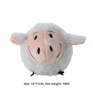Jouet interactif en peluche pour chien avec vessie en caoutchouc écologique, motif animal mignon du zoo, son couineur, résistant aux morsures, jouet à mâcher pour animaux de compagnie - Product Image 6