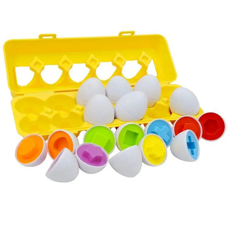 Nuova versione di Egg Set Toys Montissory Educational color Matching Shape Sorting Learning Toys for Kids Easter Egg Toy for kids