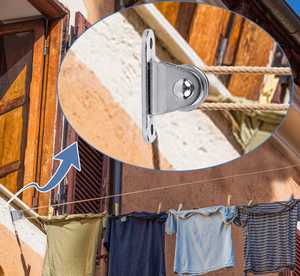 Nhỏ im lặng thép không gỉ Heavy Duty cố định ròng rọc Khối Ngành công nghiệp nặng sử dụng tường/trần núi - Product Image 5