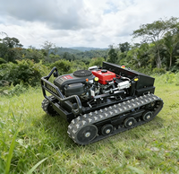 Robot Pemotong Rumput Listrik Remote Control 4-Tak Silinder Tunggal Harga Grosir Pabrik untuk Lapangan Golf, Kebun, dan Pertanian