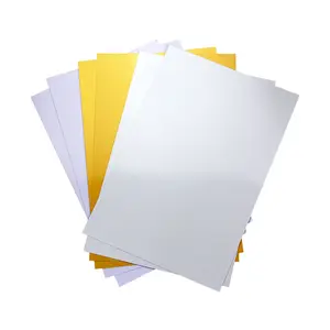 De plástico de plata en blanco imprimible por inyección de tinta para ID de Tarjeta de tarjeta de hoja de PVC