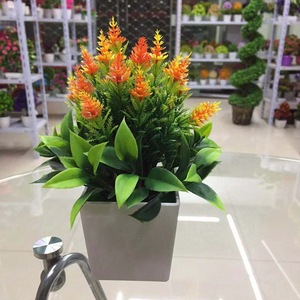 ชี่ซิงแจกันดอกไม้ประดิษฐ์ สีแดงสด สีชมพู สีม่วง สีขาว พลาสติก ตกแต่งบ้าน งานแต่งงาน 90 กรัม P--061 - Product Image 2