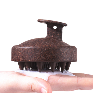 Silicone <b>Round</b> Scalp Massage <b>Brush</b> Waterproof Hair Care Tool for Scalp Stimulation and Relaxation - Product Image 1