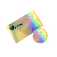Individuelle PVC NFC Visitenkarten mit 216 Chip 13,56MHz ISO/IEC 14443-A Protokoll Glänzende Oberfläche Farbiger Druck
